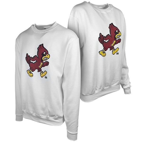 Champion® Walking Cy White Crewneck Sweatshirt
